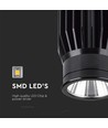 18W LED-modul - Aluminium, 3000K, Svart hölje