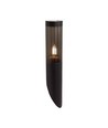 E27 svart sned vägglampa, 40cm - IP44, rostfritt stål, utan ljuskälla, trädgård/stig
