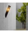 E27 svart sned vägglampa, 40cm - IP44, rostfritt stål, utan ljuskälla, trädgård/stig