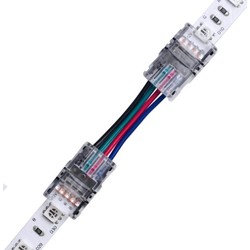 RGB LED strips Skarv med ledning till LED-strip - 10mm, RGB IP65, 5V-24V