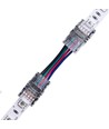 Skarv med ledning till LED-strip - 10mm, RGB IP65, 5V-24V