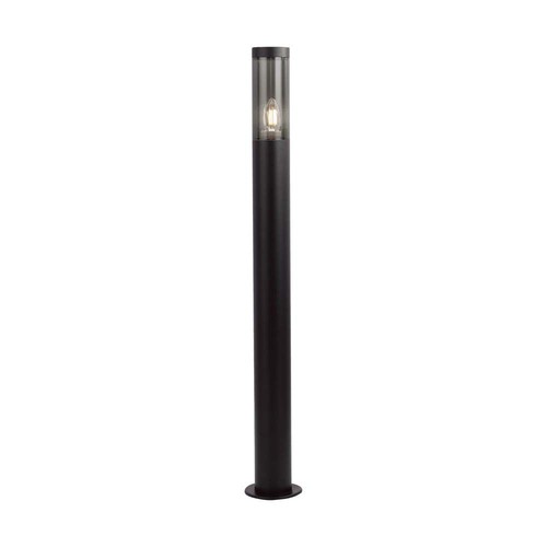100cm Pollare trädgårdslampa, E27 - Rökfärgad, svart rostfritt stål, utomhus