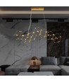 28W LED designer pendel - Guld, 3000K, L94,5 x W32,5 cm, dekorativ hänglampa