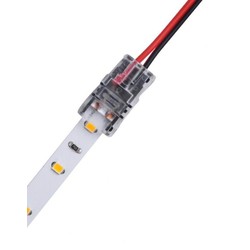 LED strip skarv till lösa ledningar - 8mm, enkeltfarvet, IP65, 5V-24V