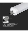 V-Tac vattentät 18W komplett LED-armatur - 60 cm, 130lm/W, Cree, genomkopplad, IP65, 6 års garanti