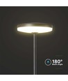 12W LED trädgårdslampa med spett, 80cm - IP65, RA90, antracit, 2-i-1 funktion, 3000K