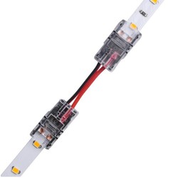 24V Samler med ledning til LED strip - 8mm, enkeltfarvet, IP20, 5V-24V