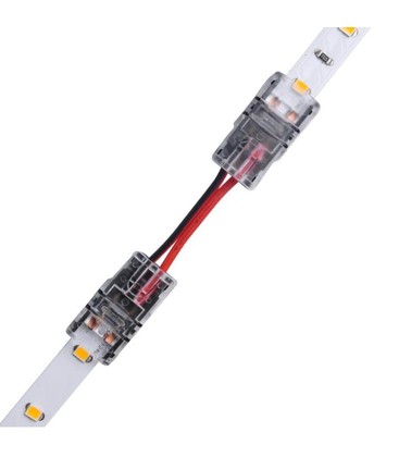 Skarv med kabel till LED strip - 8mm, enkelfärgad, IP20, 5V-24V