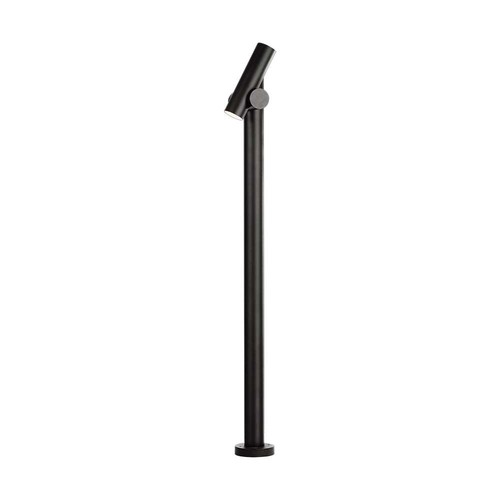 4W trädgårdslampa pollare, 100cm - Svart, IP44, 390lm, aluminium, inkl. ljuskälla