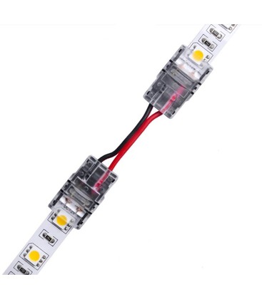 Skarv med kabel till LED strip - 10mm, enkelfärgad, IP65, 5V-24V
