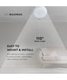 12W LED Vägglampa - 6500K