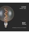 G200S Glödlampa 4W G2700K Spiral Rökglas Koltråd