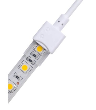 Vattentät startstik till LED strip - 10mm, enkeltfärgad, IP68, 5V-24V