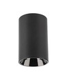 Svart GU10 utanpåliggande spot - Rund, svart aluminium, 10x6,5 cm, IP20, för GU10