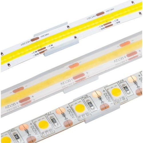 20 stk. dolda monteringsklips till LED-strip - 8mm, passar till IP20 strips