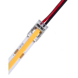 LED strip Lågprofil startstik till LED strip - 8mm, COB, enkelfärgad, IP20, 5V-24V
