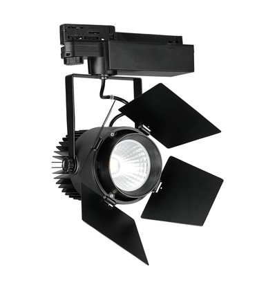 33W LED tracklight med Samsung LED chip, RA90 - 3000lm, svart, 24-60 grader, 5 års garanti