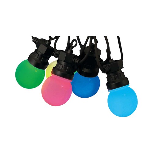 7m LED ljusslinga med 15 RGB-lampor - 0.5W/lampa, styrs via medföljande fjärrkontroll