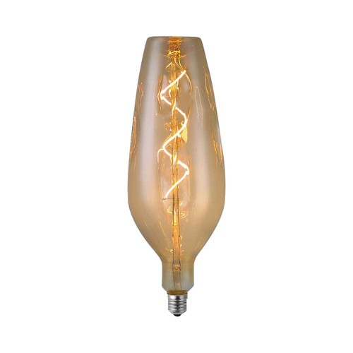 B125 Lampa 4W Spiral - 2700K, Bärnsten, Glas