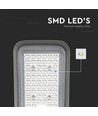 V-Tac 50W LED gatlykta - Ø60mm, IP65