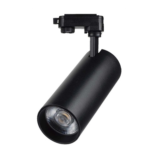 COB LED Skenspot 40W - 3in1 Svart Hus, Svart Reflektor, Svart Baklock