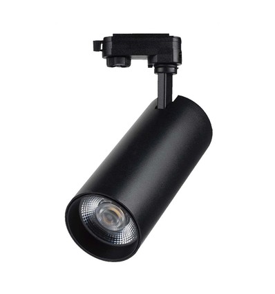 COB LED Skenspot 40W - 3in1 Svart Hus, Svart Reflektor, Svart Baklock