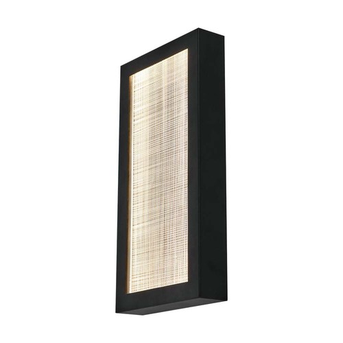 20W utomhus vägglampa IP65 svart 3000K 200x50x400mm.