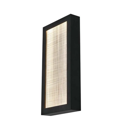 20W utomhus vägglampa IP65 svart 3000K 200x50x400mm.