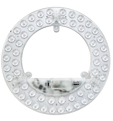 24/18/12W LED-insats med linser, flimmerfri - Ø21,5 cm, Valfri CCT, ersätt G24, cirkelrör och kompaktlysrör