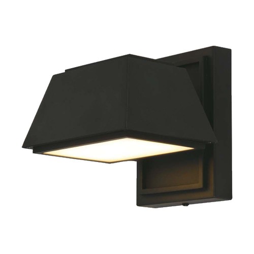 15W LED vägglampa med upp/ner ljus - IP65 utomhus, 130lm/W, svart, 16x16,5cm, inkl. ljuskälla