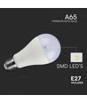 A65 LED Lampa 17W E27 - 4000K, 200D