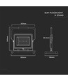 V-Tac 100W LED strålkastare med justerbar stativ - Samsung LED chip, arbetsarmatur, utomhusbruk