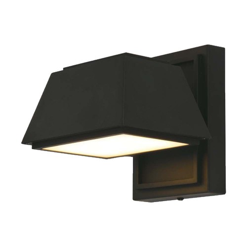 15W LED utomhus vägglampa - 16x16.5x16.4mm, 4000K, svart, IP65