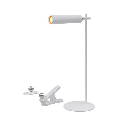 3W LED Bordlampa - 4000K, Vit, Magnetisk, Hus