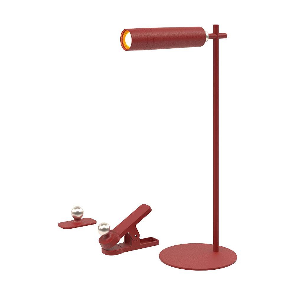 3w Led Bordlampa Magnetisk 4000k Rött Hus Kulör : Neutral