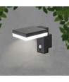 2W LED Solvägglampa - PIR Sensor, 3000K, Fyrkantig, IP54