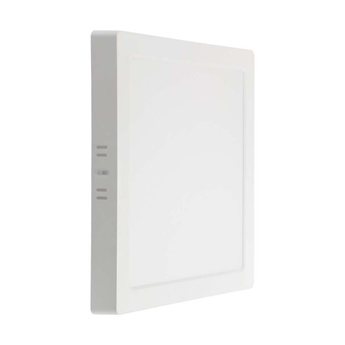 V-Tac 24W LED taklampa - 28,7 x 28,7 cm, Höjd: 3,1 cm, vit kant, inkl. ljuskälla