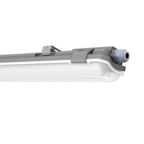 V-Tac 120cm vattentät armatur med rör - D-märkt, Inkl. 1 st, 18W LED rör, IP65, 230V