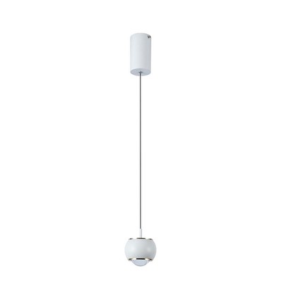 9W Hängande Lampa - LED, 10x10x100cm, 4000K, vit, hem