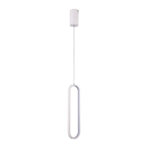 13W LED pendel, 40cm - Vit, 4000K, 1500lm, IP20 inomhus