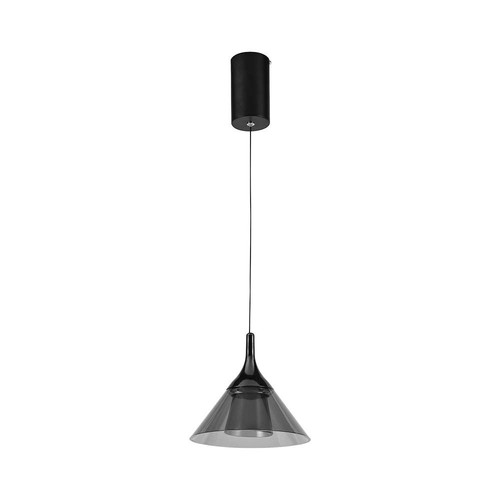 9W LED Hängande Lampa - 19,5x17,5x100cm, 3000K, Svart Hus