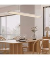 24W LED pendel / hänglampa - 80x104cm, 3000lm, vit, 4000K, inkl. ljuskälla