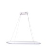 24W LED pendel/hänglampa - 80x20x100cm, 2760lm, vit, 3000K
