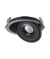 12W LED Downlight - COB, 3i1, Svart hus