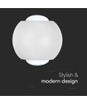 2W LED up/down vägglampa - IP54, vit, 4000K, aluminium, 4,2 x 4 cm, inkl. ljuskälla