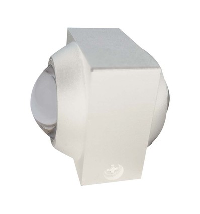 2W LED vägglampa upp/ned - IP54, 3000K, vit, inkl. ljuskälla