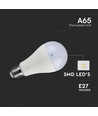 A65 Glödlampa 15W E27 - Samsung Chip, 4000K, Plastlampa