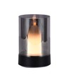 2W LED uppladdningsbar bordslampa, rörelsedimmer - Svart/rökfärgad, 3000K, 360 grader, elegant design