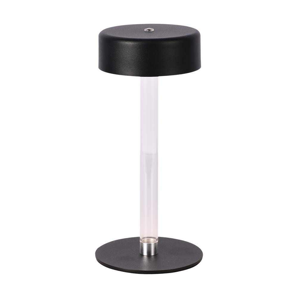 3w Bordslampa D120x255 3i1 Svart Transparent Mittstöd Kulör : 3 I 1
