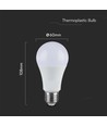 A65 LED-lampa 17W E27 - Plast, 3000K, 200D